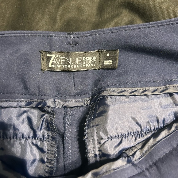 Attention & 7th Ave shirt set from NY&Co in navy and stripes - Picture 6 of 7